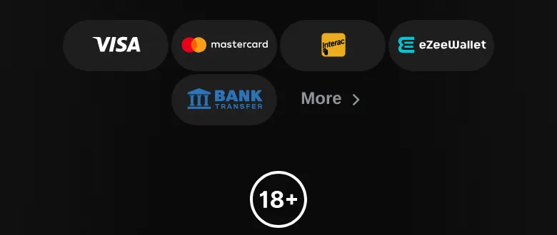 Payment methods in the Revolution Casino site footer